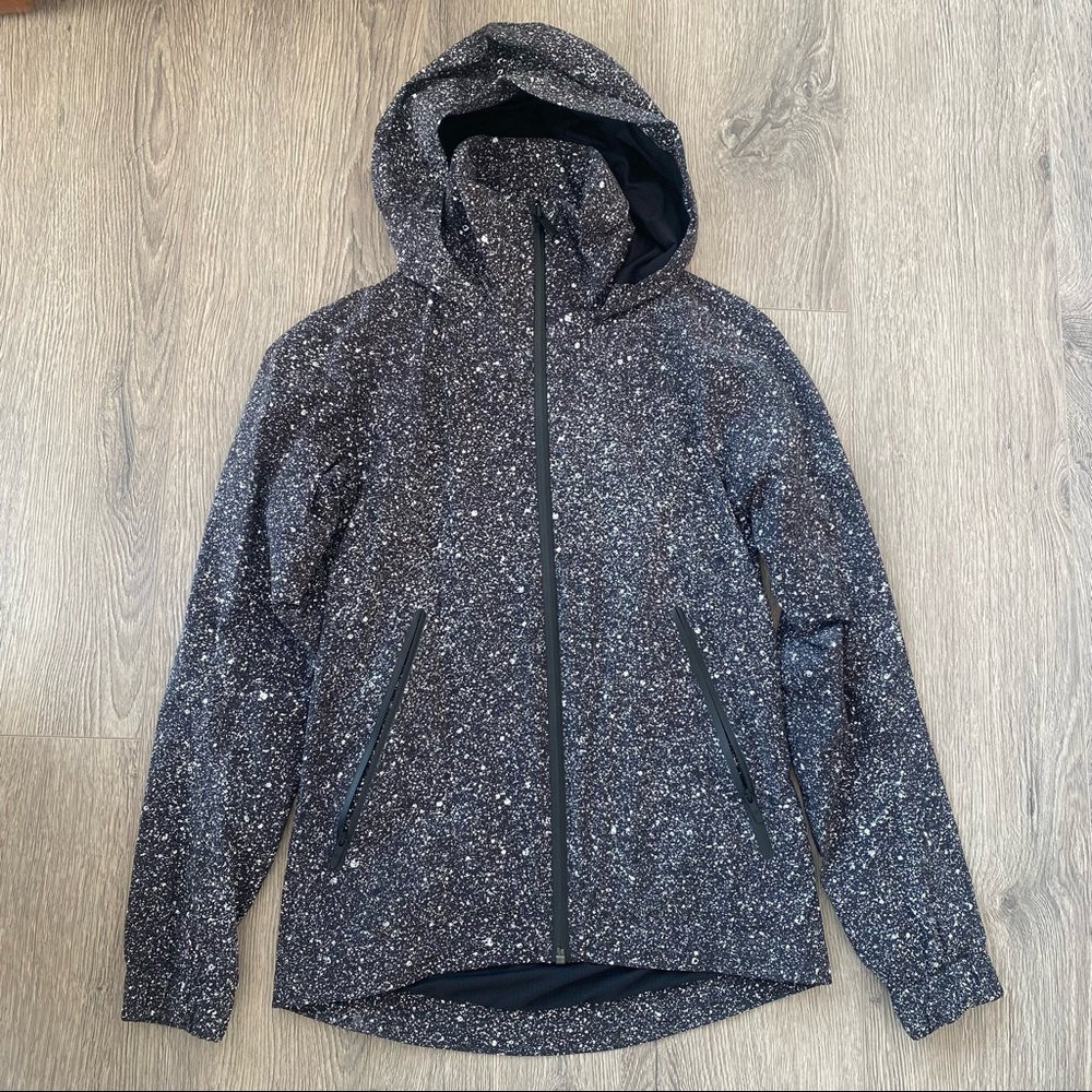 Lululemon "Here to Move" Jacket - Black & White Speckled